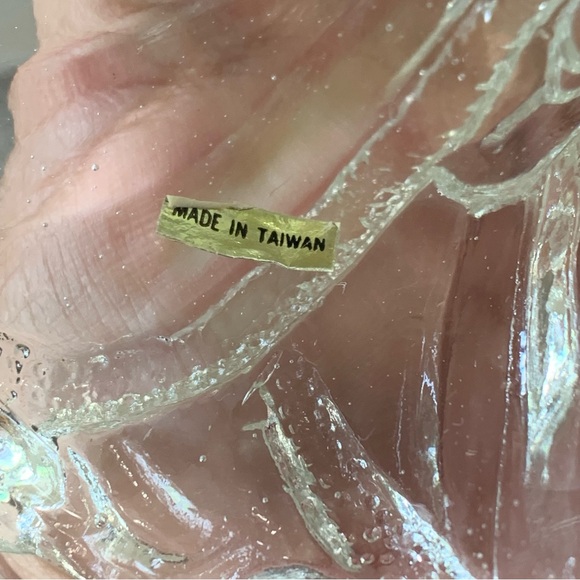 Set of Clear Glass Christmas Santa Claus Votive Candle Holders Statues 7” Decor - Picture 9 of 10